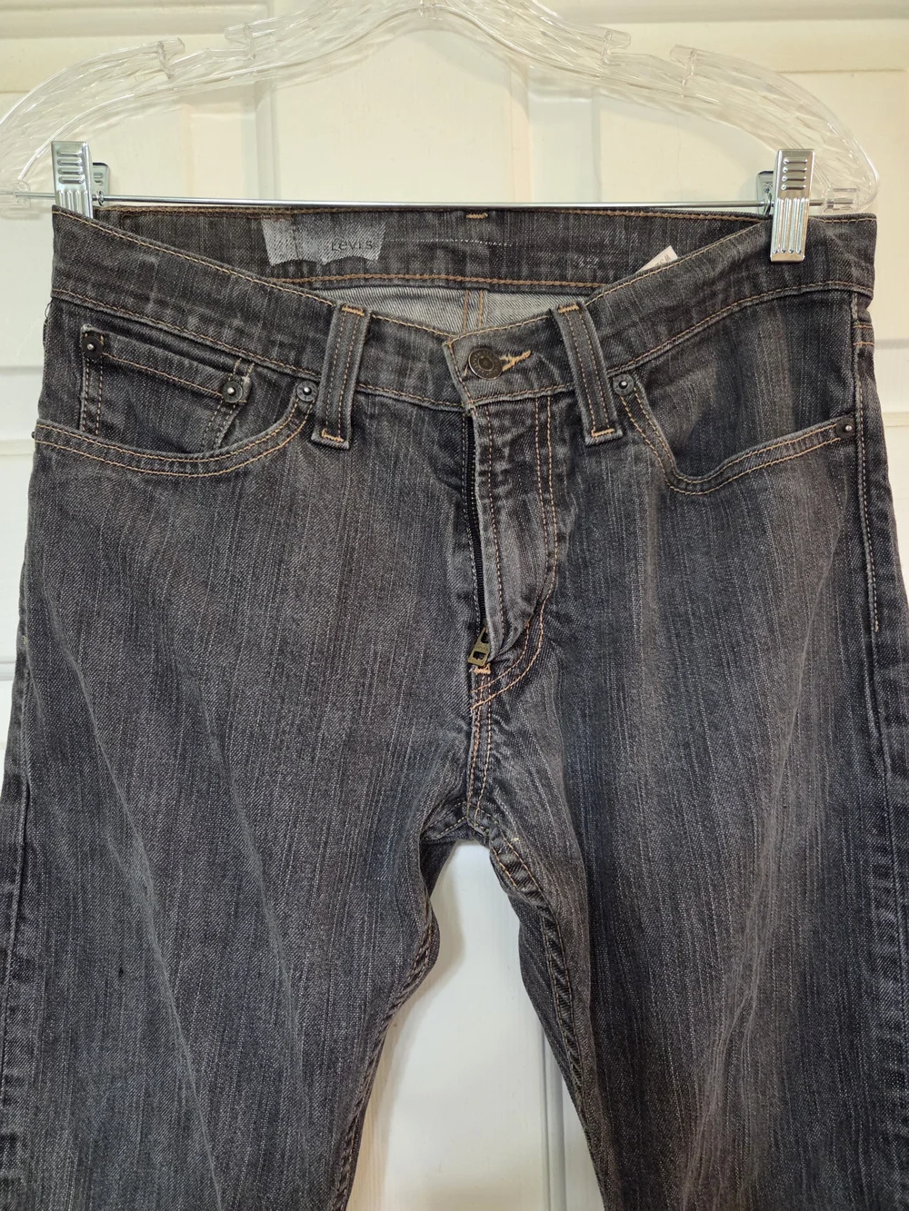 Levi's Men's Charcoal Slim Straight Jeans